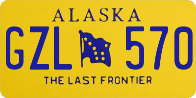 AK license plate GZL570