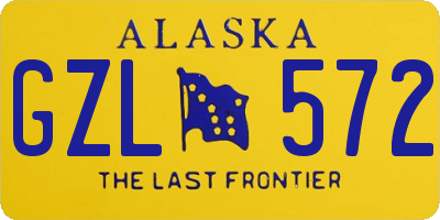 AK license plate GZL572
