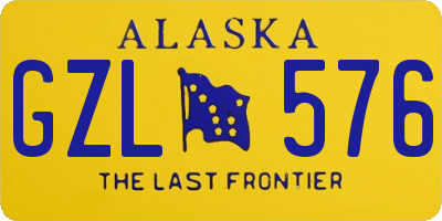 AK license plate GZL576