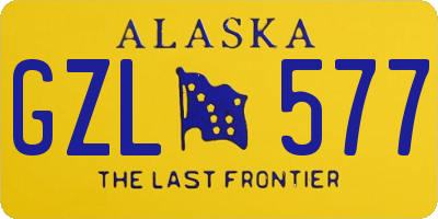 AK license plate GZL577