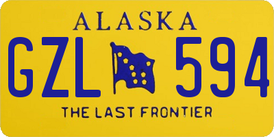 AK license plate GZL594