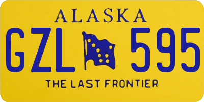 AK license plate GZL595