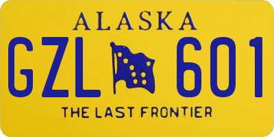 AK license plate GZL601