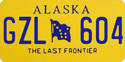 AK license plate GZL604