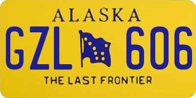 AK license plate GZL606