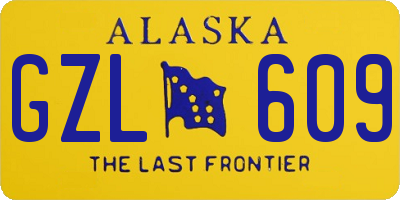 AK license plate GZL609