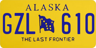 AK license plate GZL610