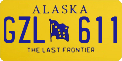 AK license plate GZL611