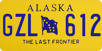 AK license plate GZL612