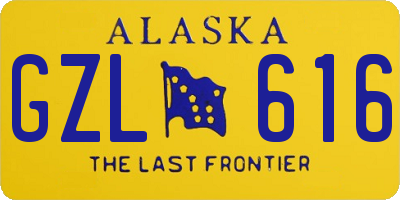 AK license plate GZL616