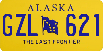 AK license plate GZL621