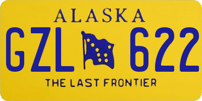 AK license plate GZL622