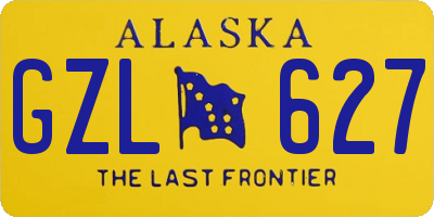 AK license plate GZL627