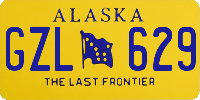 AK license plate GZL629