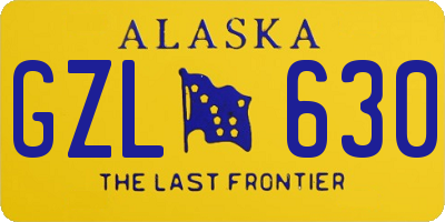 AK license plate GZL630