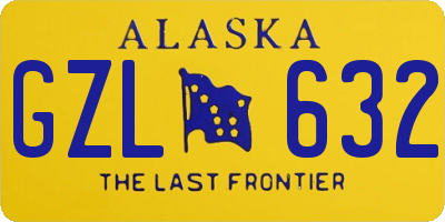 AK license plate GZL632