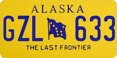 AK license plate GZL633