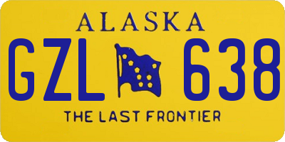 AK license plate GZL638