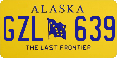 AK license plate GZL639