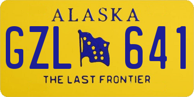 AK license plate GZL641