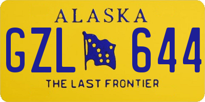 AK license plate GZL644