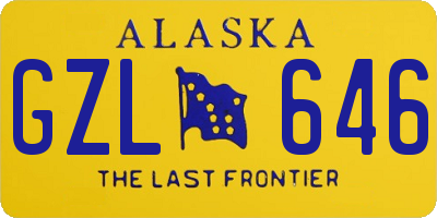 AK license plate GZL646