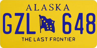 AK license plate GZL648