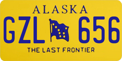 AK license plate GZL656