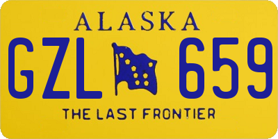 AK license plate GZL659