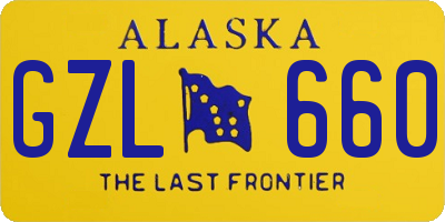 AK license plate GZL660