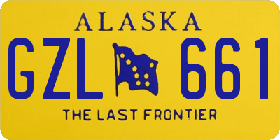 AK license plate GZL661