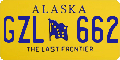 AK license plate GZL662