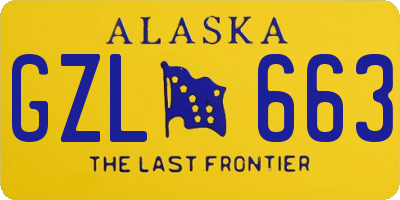 AK license plate GZL663