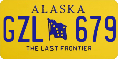 AK license plate GZL679