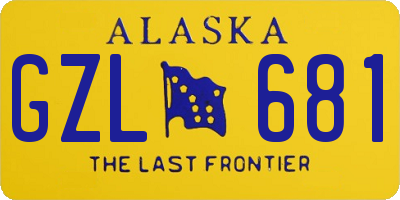 AK license plate GZL681