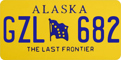 AK license plate GZL682