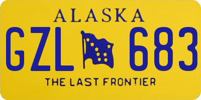 AK license plate GZL683