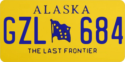 AK license plate GZL684