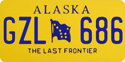 AK license plate GZL686