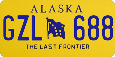 AK license plate GZL688