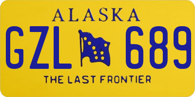 AK license plate GZL689