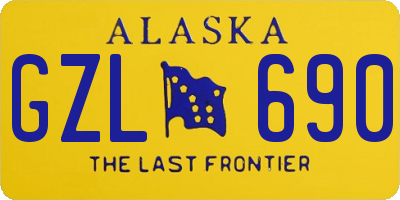 AK license plate GZL690