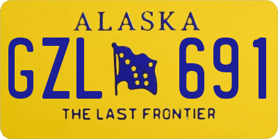 AK license plate GZL691