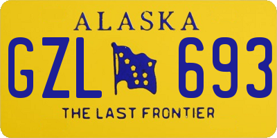 AK license plate GZL693