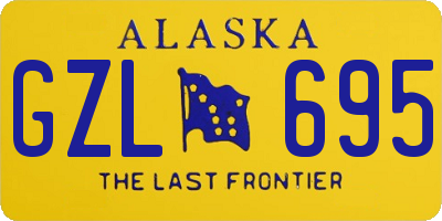 AK license plate GZL695