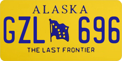 AK license plate GZL696