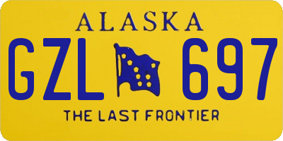 AK license plate GZL697