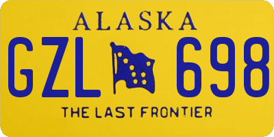 AK license plate GZL698