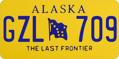 AK license plate GZL709