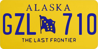 AK license plate GZL710